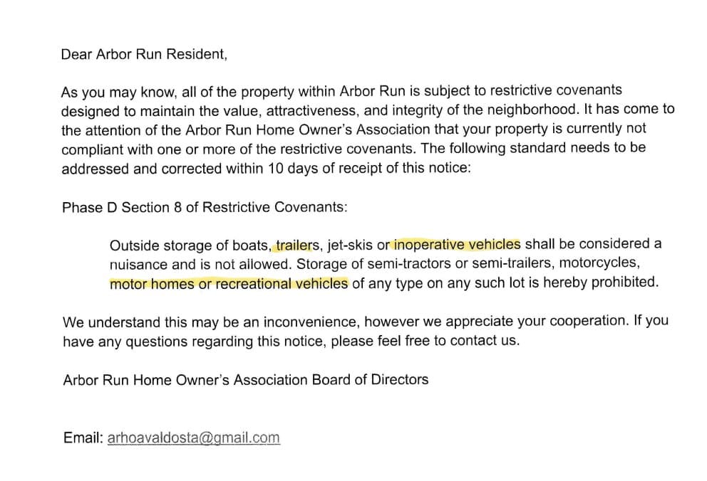 First Notice